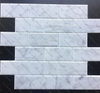 Carrara White Marble Subway Self Adhesive tiles