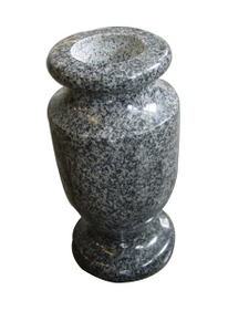 Memorial Vase For Grave Grey Granite ST-Vase-06