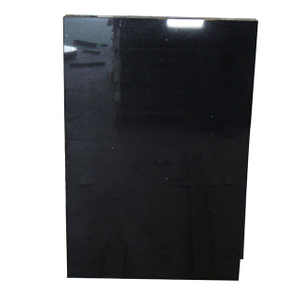 Rectangular Shanxi Black Granite Headstone