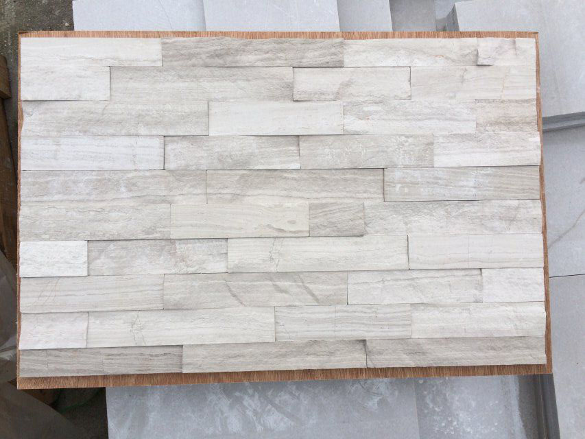 Wooden white Grey culture stone