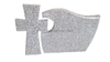 G664 Brown Granite Cross Headstone