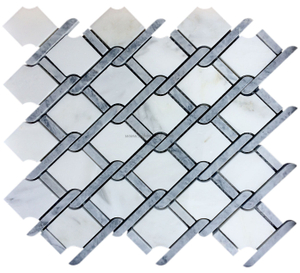 China Natural Grey Marble Backsplash Mosaic Tile Manufacturer