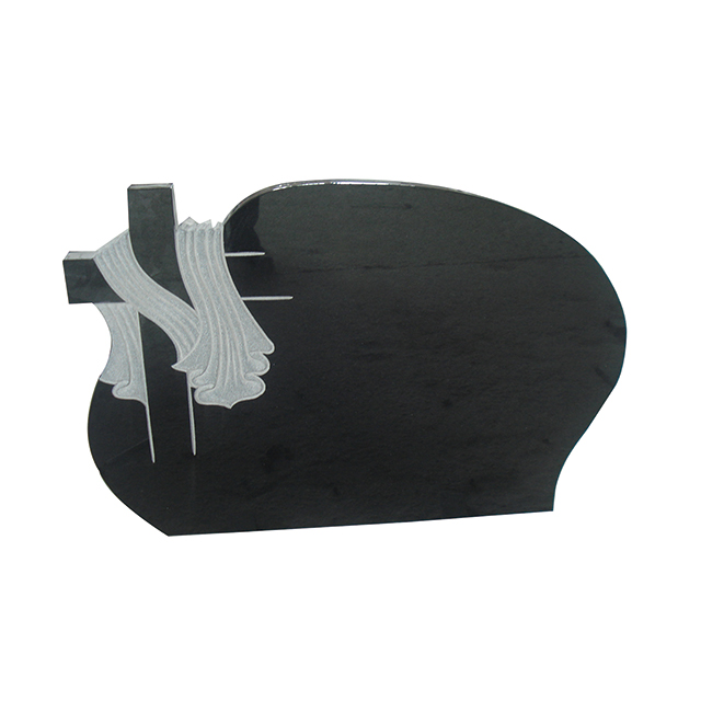 ST-H030 Black granite Gravestone