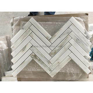 China New White Marble Mosaic Tiles Cheap
