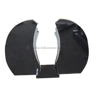 Absolute Black Granite Gravestone Design