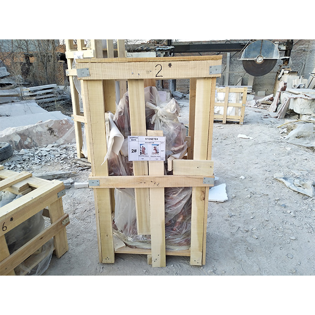 Marble stone figure statue packing