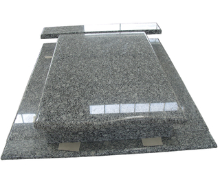 Spray White Granite Tombstones 