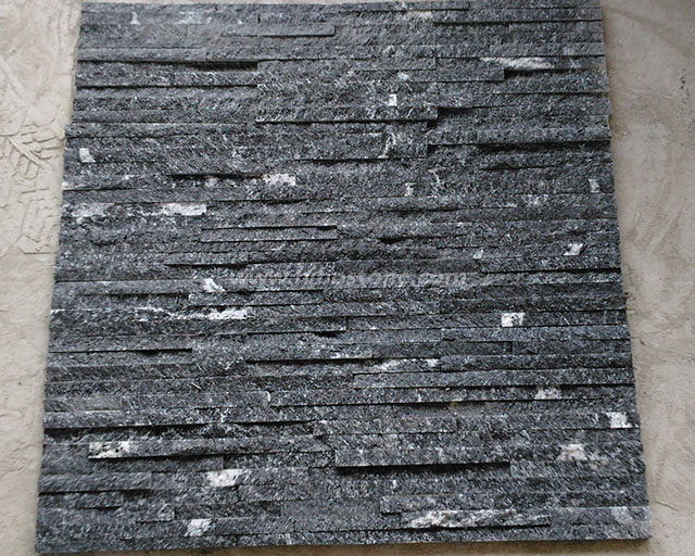 Black Natural Stone Ledger Panel Wall Tiles