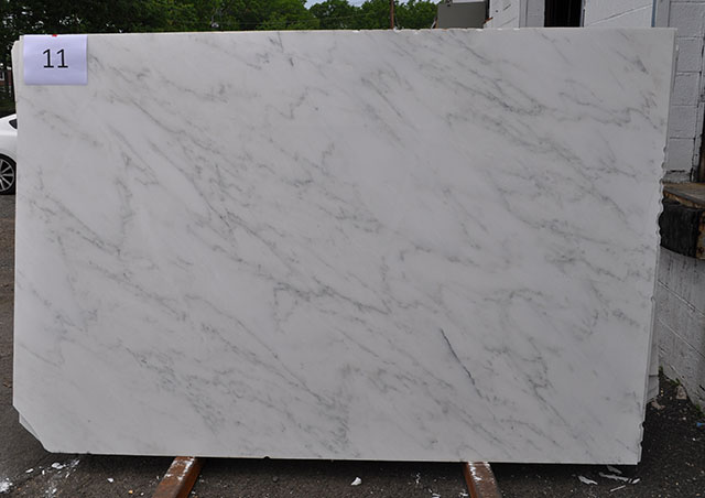 Eastern white marble slabs