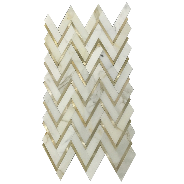 Calacatta Gold Herrigbone tiles
