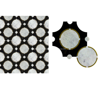 New Marble Mosaic design WaterJet Cut tiles