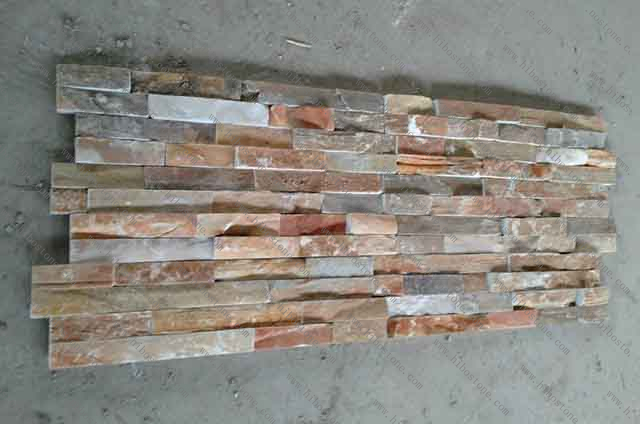 Natural Ledger Panel Splitface Quartzite Wall Tile