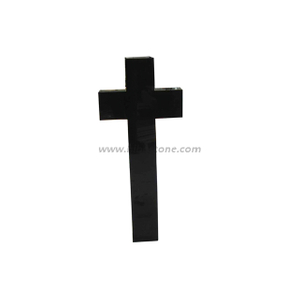 Shanxi black Granite Cross Headstone