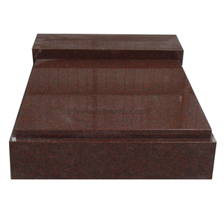 Small Urn Tombstone In Imperial Red Granite