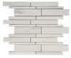 Dolomite White Large Liner Mosaic Tile