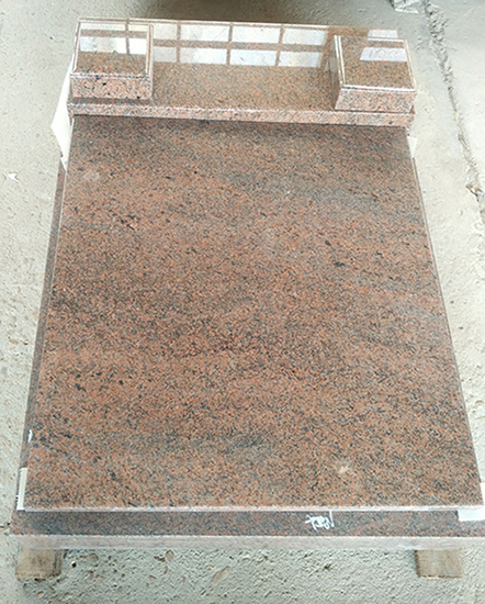 Multicolor red gravestone