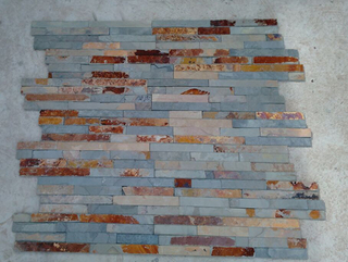 Z Shape Rustic Mini Splitface Ledgestone Slate Tiles