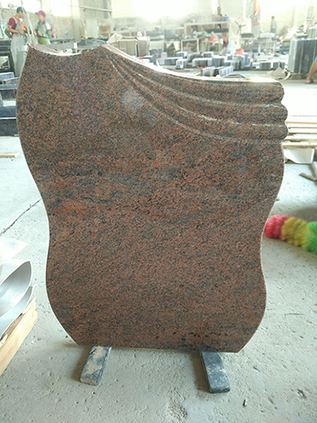 Multicolor red headstone