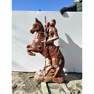 Natural Stone Knight Statue
