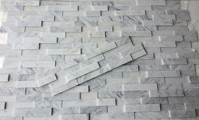 Carrara White Ledger stone (13)