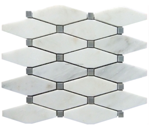 China Oriental White Hexagon Marble Mosaic Tile Manufacturer