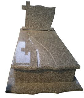 Popular Granite Monument With Cross Headstone To Poland