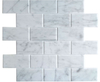 Carrara White Marble Subway Self Adhesive tiles