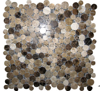 China Blend Round Marble Mosaic Manufacturer