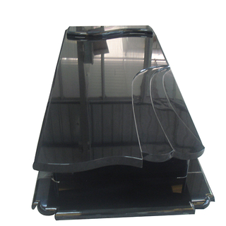 Curved Covers Black Granite Monument Design