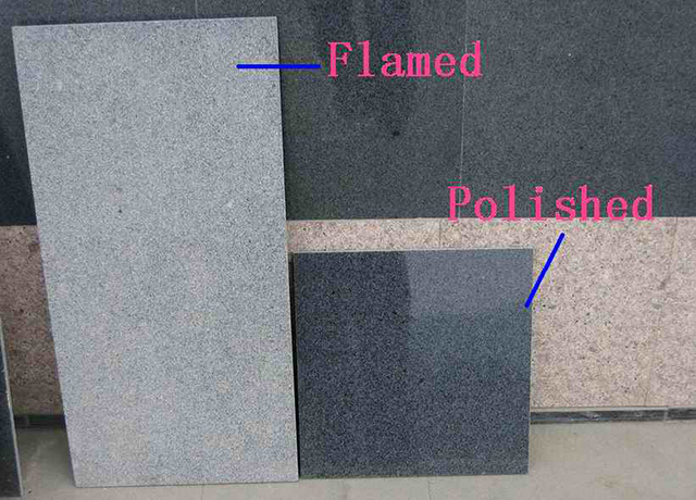 G654 Gray Granite Flamed Flooring Tiles