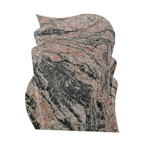 China Juparana Red Granite Headstone