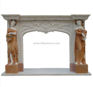 China Sculpture Marble Mantel 